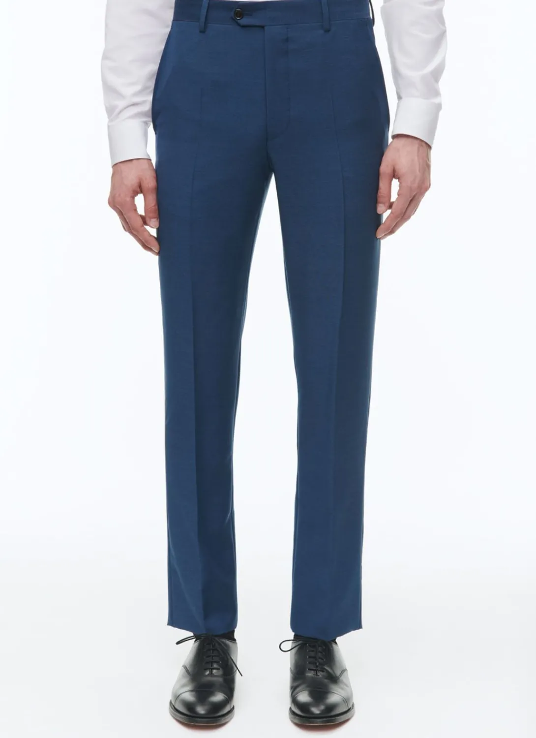 Fursac Blue Wool Serge 3-Piece Suit Sapphire Blue Discount