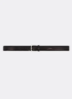 Fursac Brown Leather Belt Smooth Brown Leather Discount