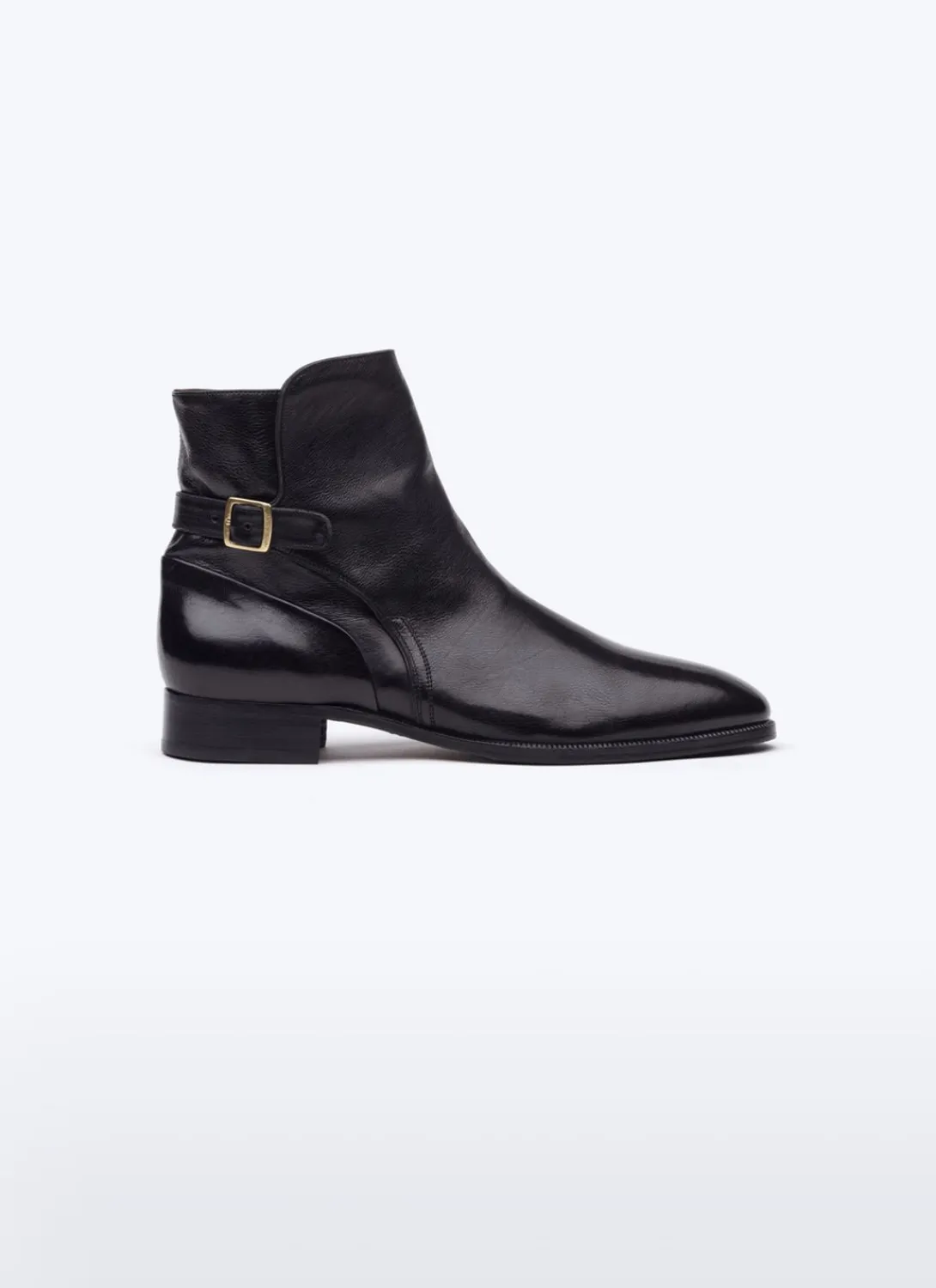 Fursac Calfskin Leather Jodhpur Boots Black Discount