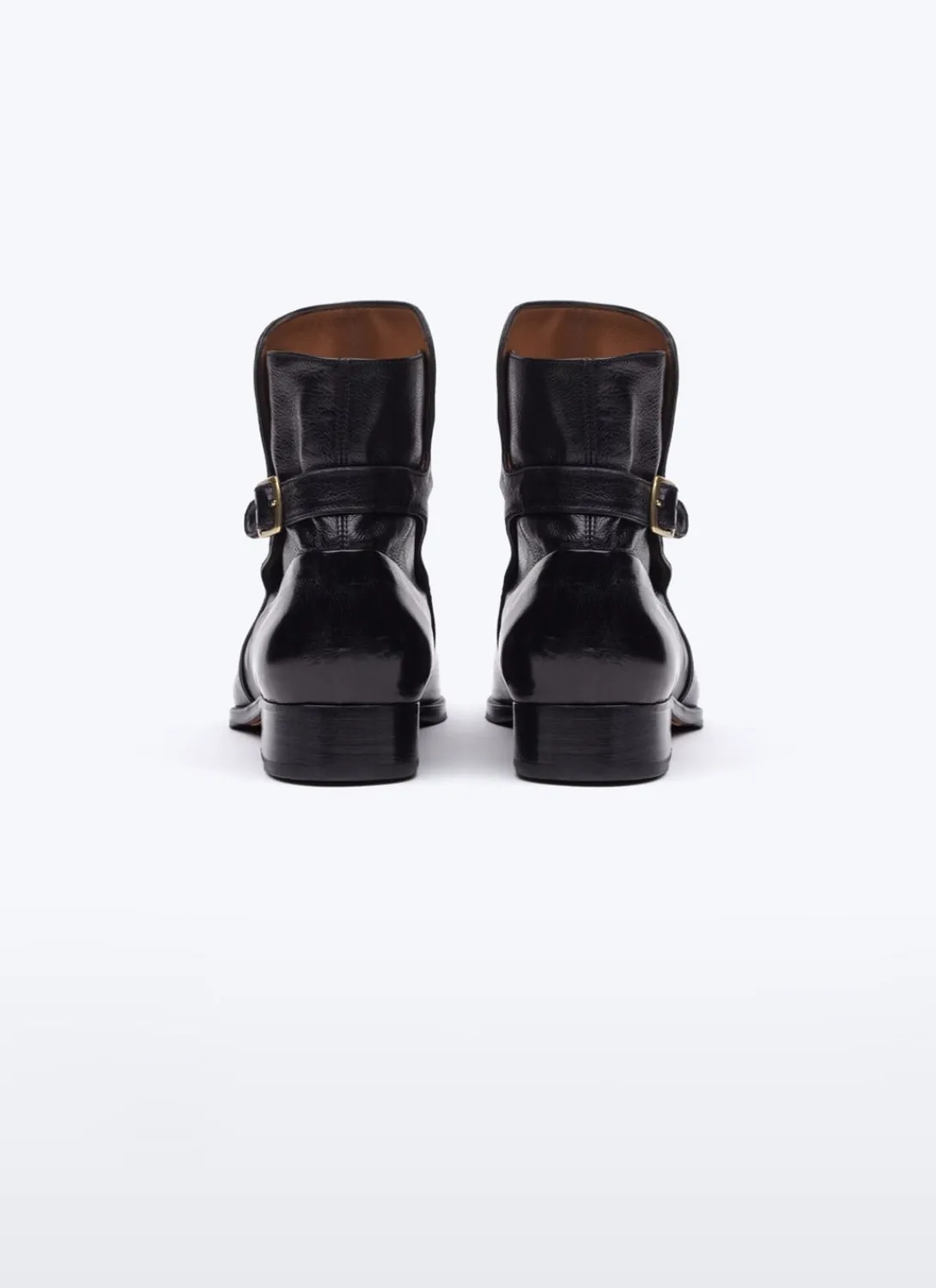 Fursac Calfskin Leather Jodhpur Boots Black Discount