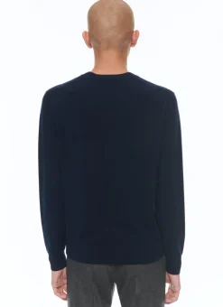 Fursac Cashmere Roll Neck Sweater Navy Blue Cheap