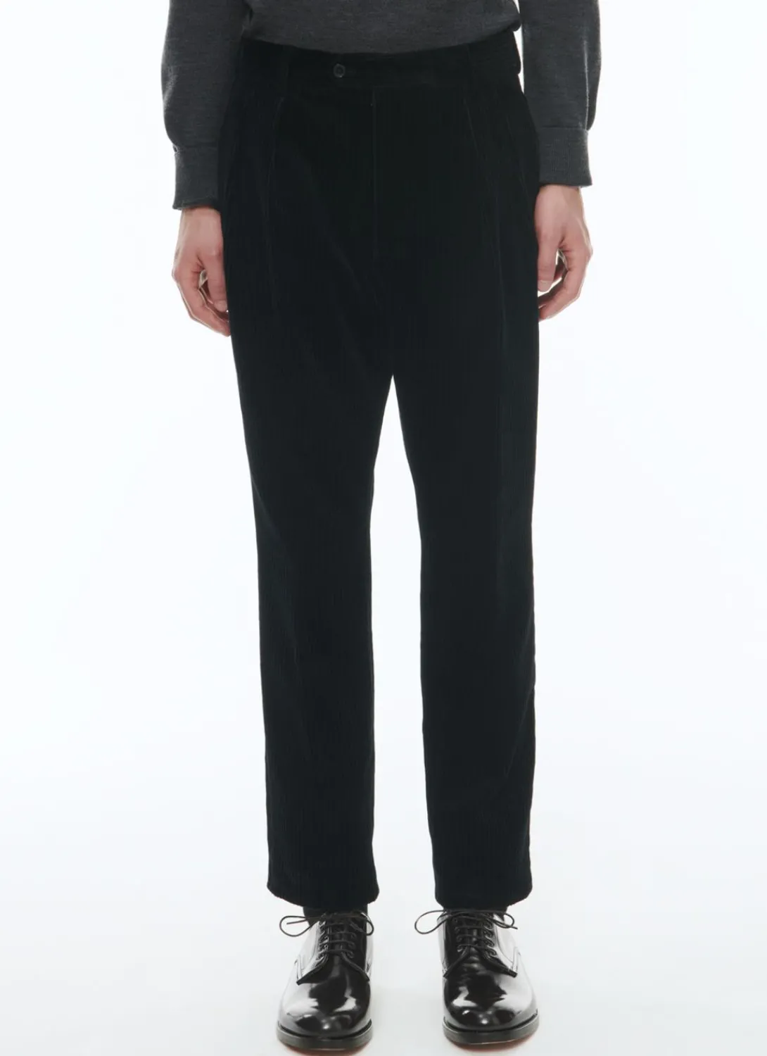 Fursac Corduroy Straight Suit Black Best Sale