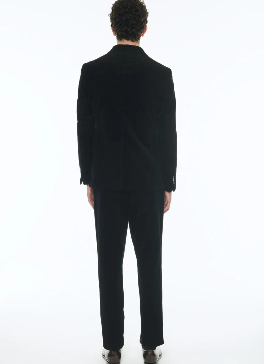 Fursac Corduroy Straight Suit Black Best Sale