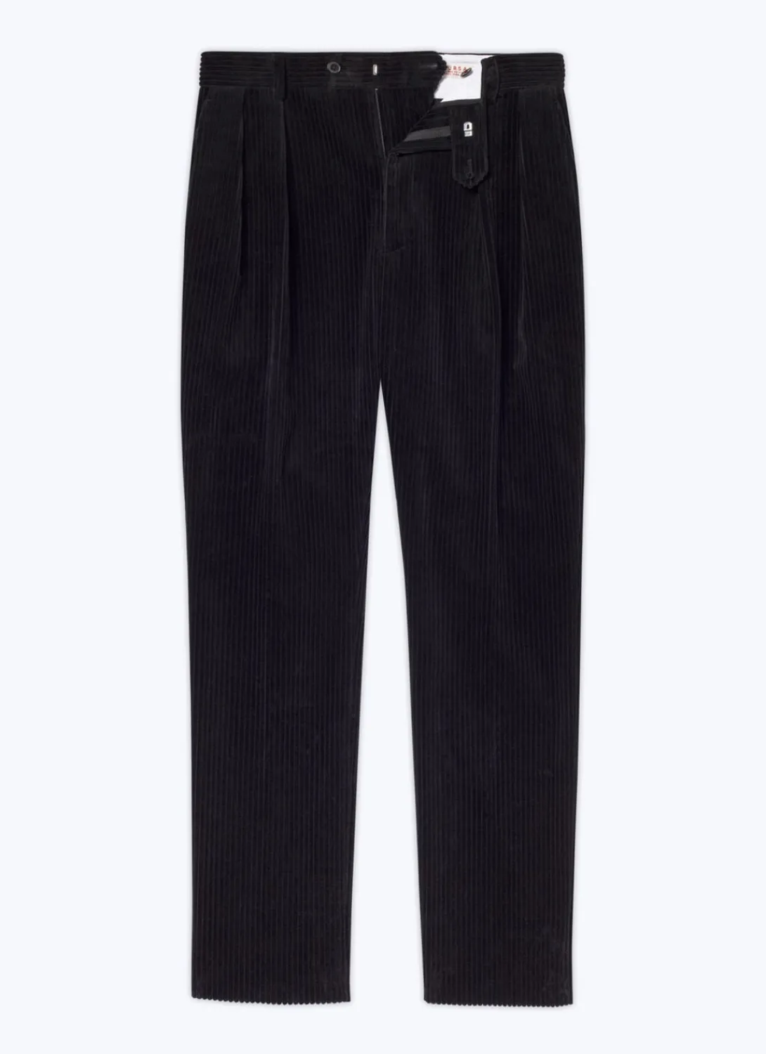 Fursac Corduroy Straight Trousers Black Best Sale