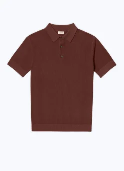 Fursac Cotton And Cashmere Polo Camel Brown Best