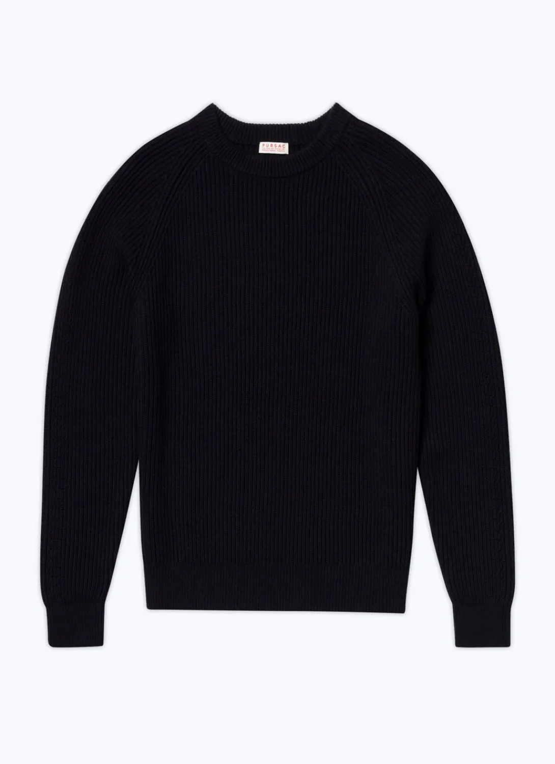 Fursac Cotton And Certified Wool Sweater Navy Blue Hot