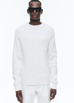 Fursac Cotton And Certified Wool Sweater Ecru Best Sale