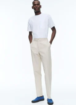 Fursac Cotton And Linen Elasticated Trousers Beige Clearance