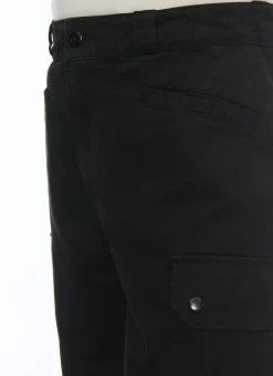 Fursac Cotton Cargo Trousers With Multipockets Black Discount
