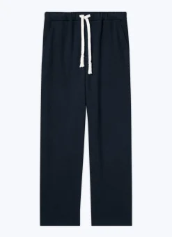 Fursac Cotton Jersey Jogging Pants Navy Blue Clearance