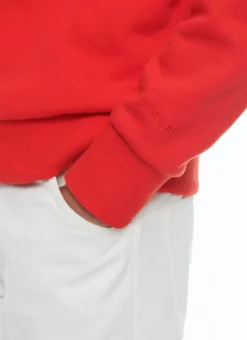 Fursac Cotton Jersey Sweatshirt Red Store