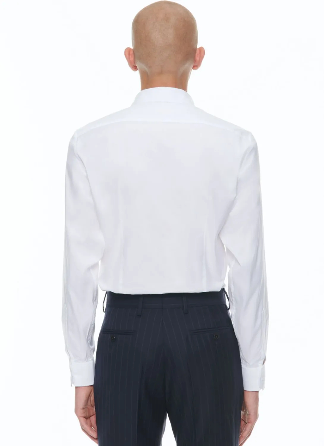 Fursac Cotton Poplin Shirt With Straight Collar White Fashion