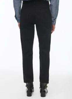 Fursac Cotton Serge 5-Pocket Trousers Black Flash Sale