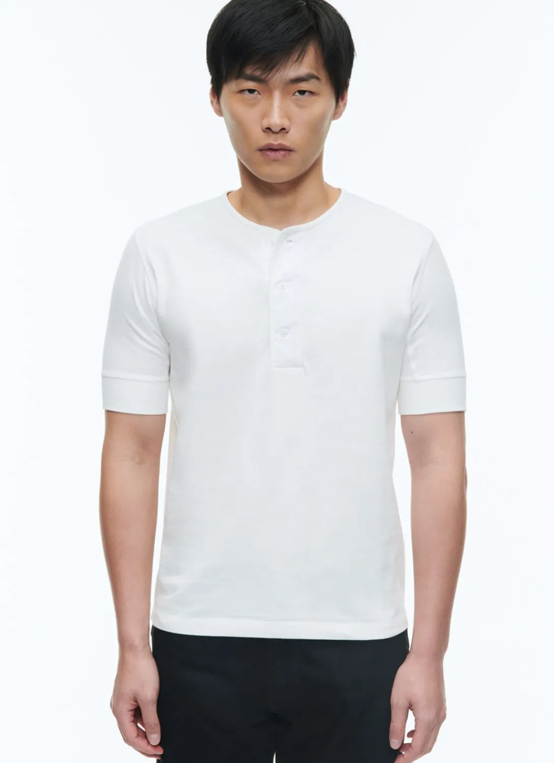Fursac Cotton T-Shirt With Tunisian Collar White Shop