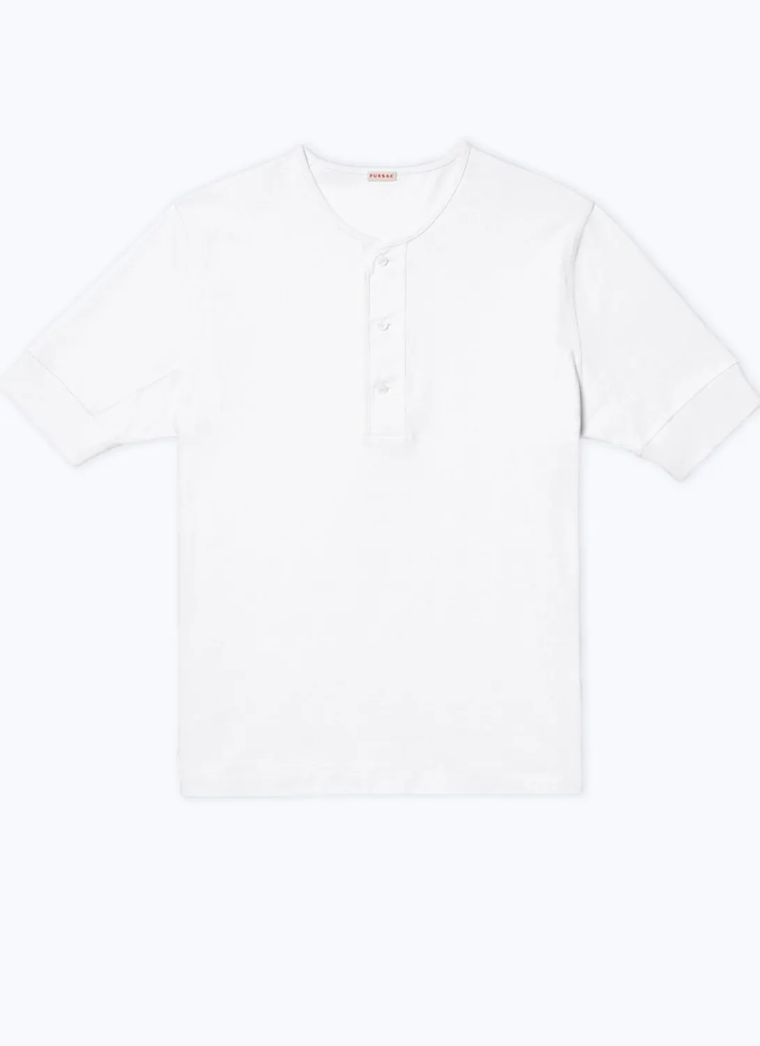 Fursac Cotton T-Shirt With Tunisian Collar White Shop
