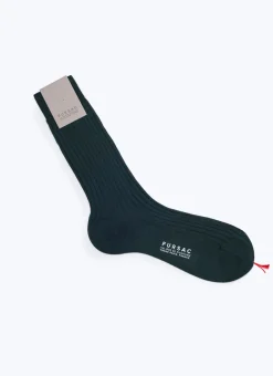 Fursac Egyptian Cotton Socks Bottle Green Discount