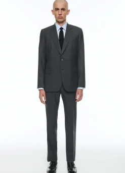 Fursac End-On-End Virgin Wool Large Suit Charcoal Grey - End-On-End Online