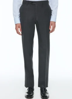 Fursac End-On-End Virgin Wool Large Trousers Charcoal Grey - End-On-End Clearance