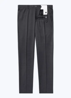 Fursac End-On-End Virgin Wool Large Trousers Charcoal Grey - End-On-End Clearance