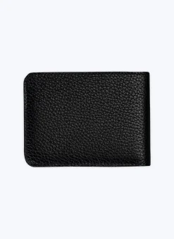 Fursac Grained Leather Wallet Black Hot