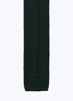 Fursac Knitted Silk Tie Green Shop