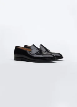 Fursac Leather Loafers Black Fashion