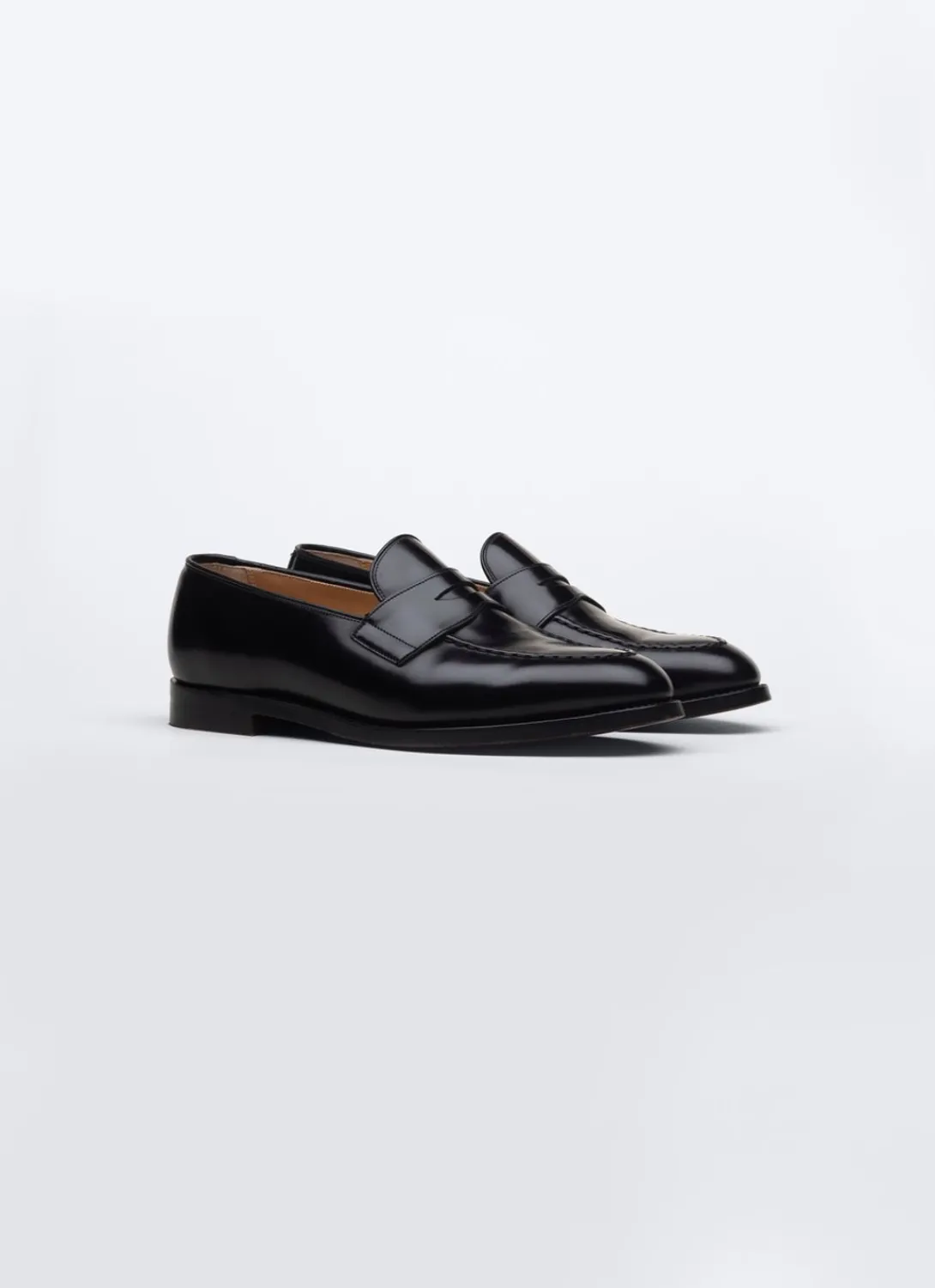Fursac Leather Loafers Black Fashion