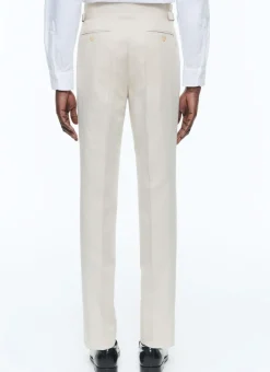 Fursac Linen And Certified Cotton Suit Beige Flash Sale