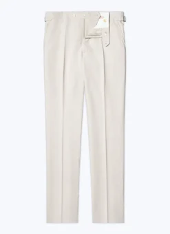 Fursac Linen And Certified Cotton Trousers Beige New