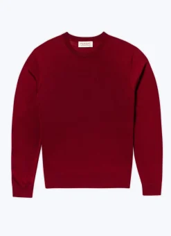 Fursac Merino Wool Sweater Burgundy Sale