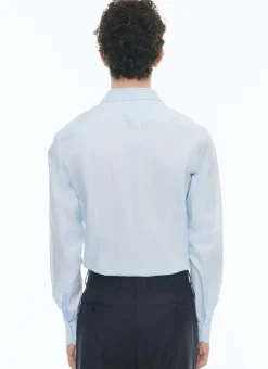 Fursac Organic Cotton Poplin Shirt Sky Blue Sale