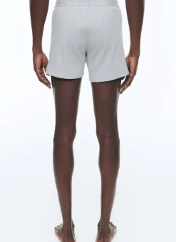 Fursac Organic Ribbed Cotton Underpants Grey Outlet