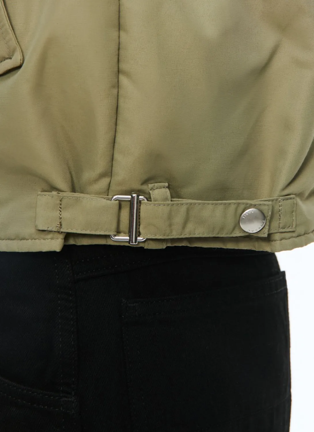 Fursac Ottoman Fabric Jacket Olive Green Fashion