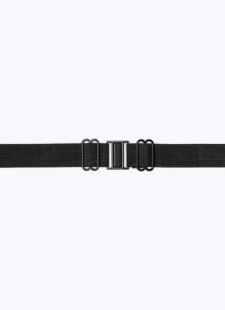 Fursac Satin Pleated Tuxedo Belt Navy Blue Clearance