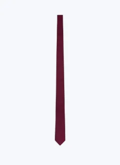 Fursac Silk Tie Burgundy New