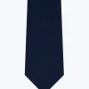 Fursac Silk Tie With Pattern Navy Blue Sale