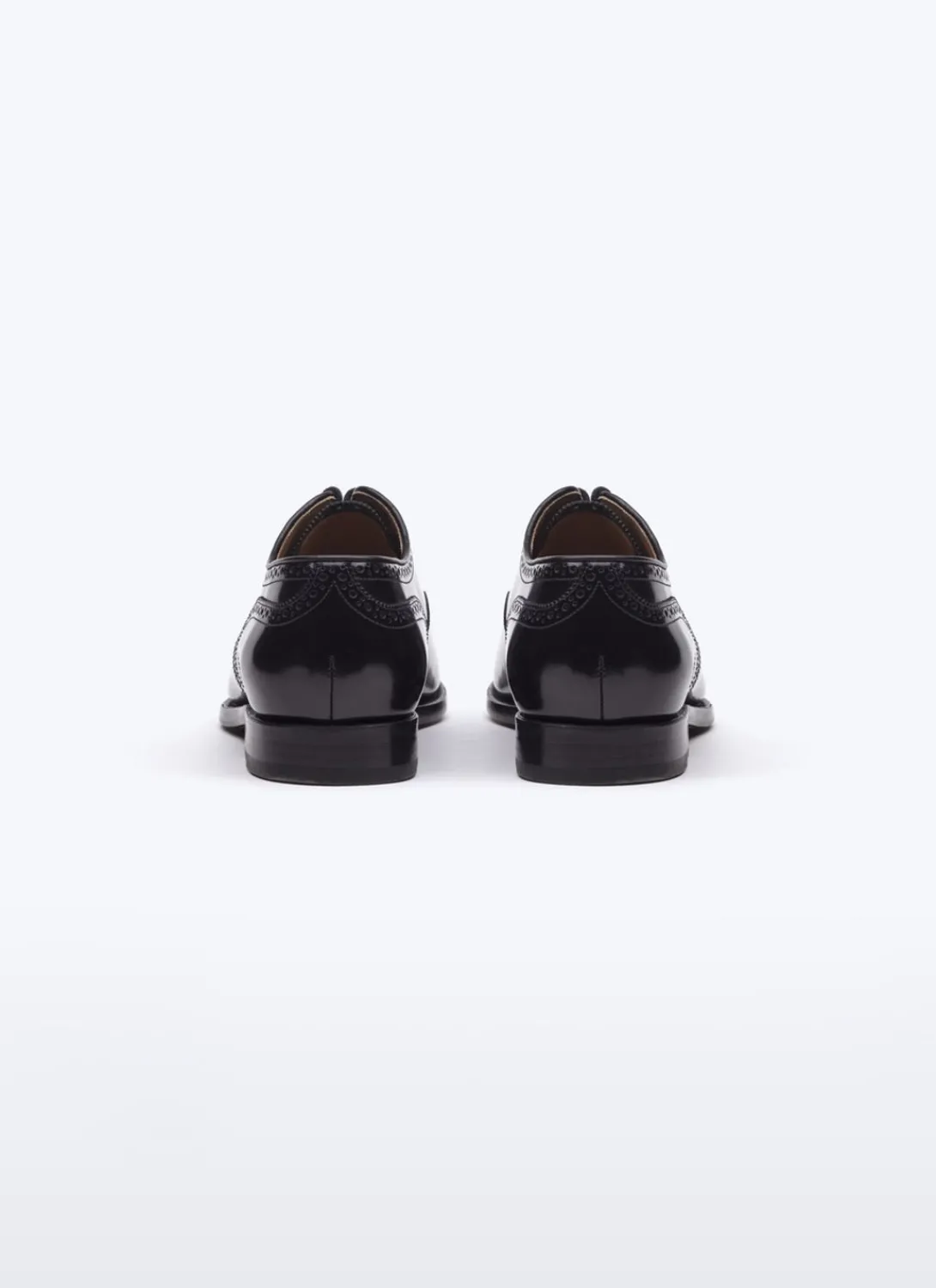 Fursac Spazolatto Leather Brogues Shoes Black Outlet