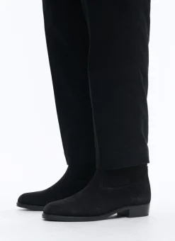 Fursac Split Leather Camargue Style Boots Black Best