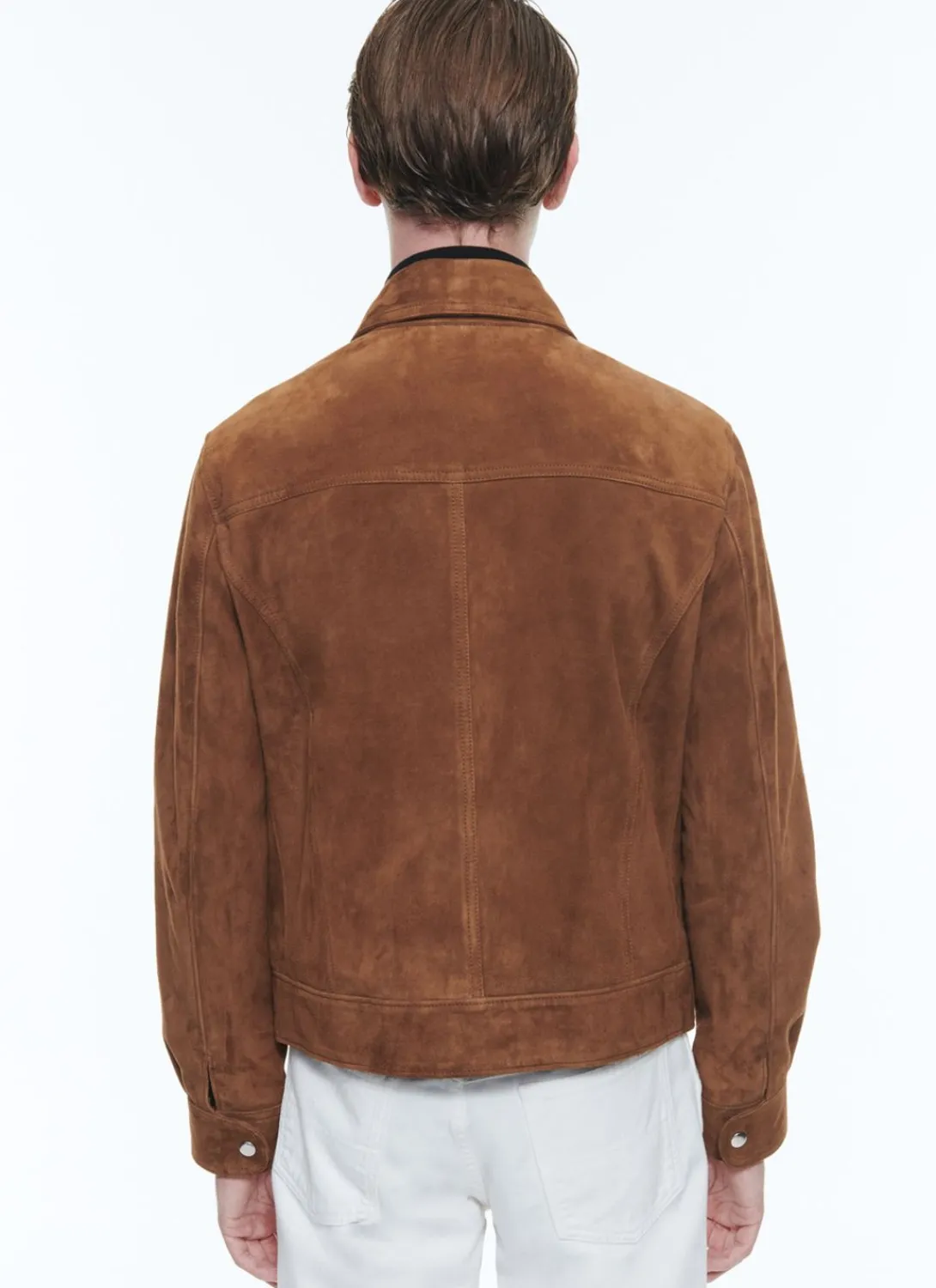 Fursac Suede Jacket Camel Brown Cheap