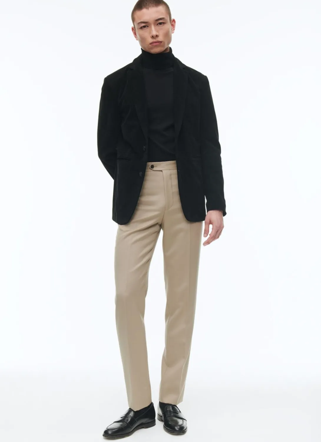 Fursac Suede Leather Blazer Jacket Black Online