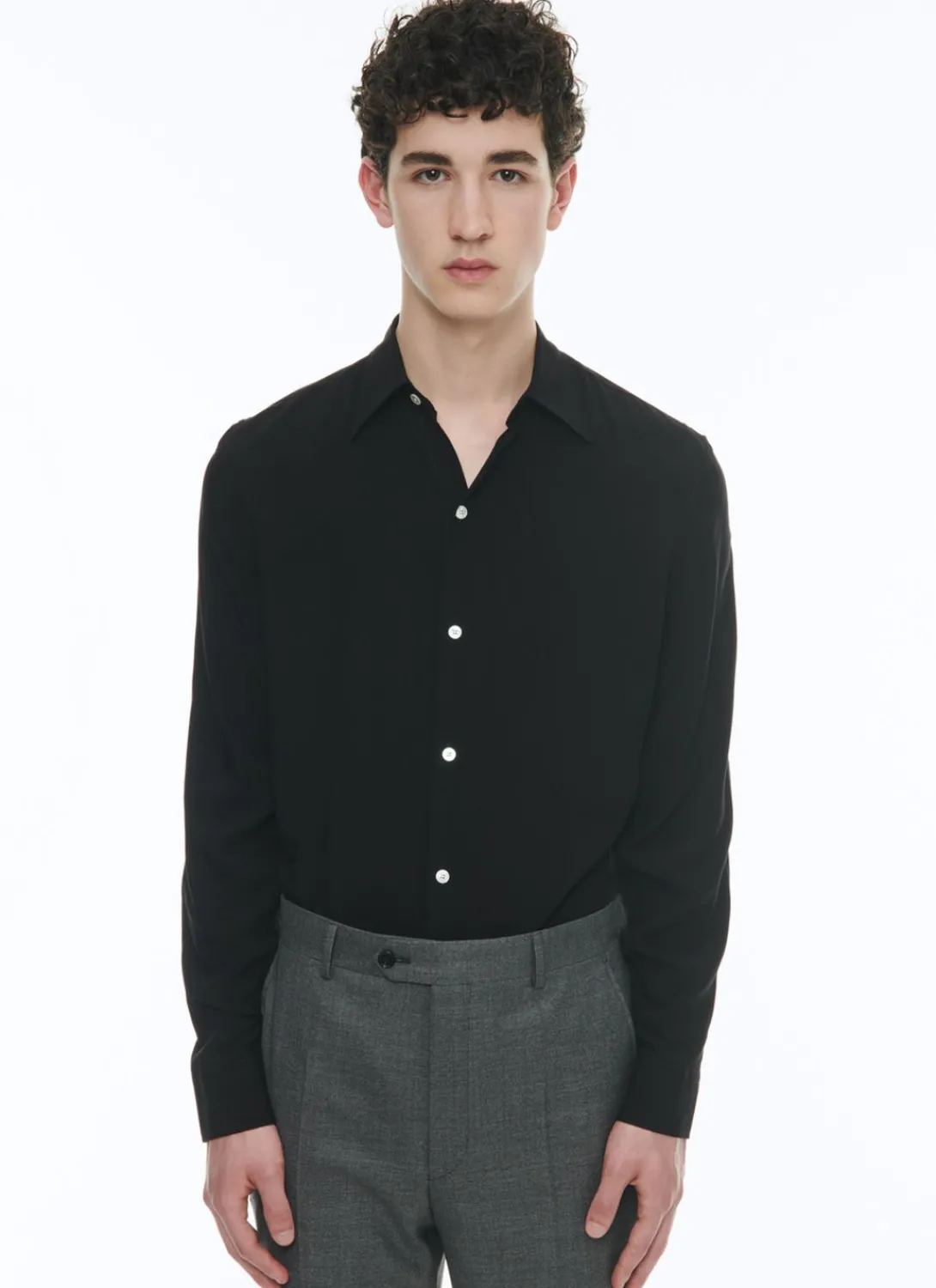 Fursac Viscose Shirt Black Shop