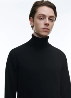 Fursac Wool And Cashmere Roll Neck Sweater Black Cheap