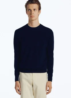 Fursac Wool And Cashmere Sweater Navy Blue Online