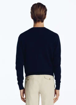 Fursac Wool And Cashmere Sweater Navy Blue Online