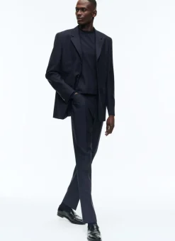 Fursac Wool And Mohair Suit Waistcoat Navy Blue Best Sale