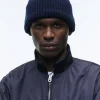 Fursac Wool Beany Hat Navy Blue Hot