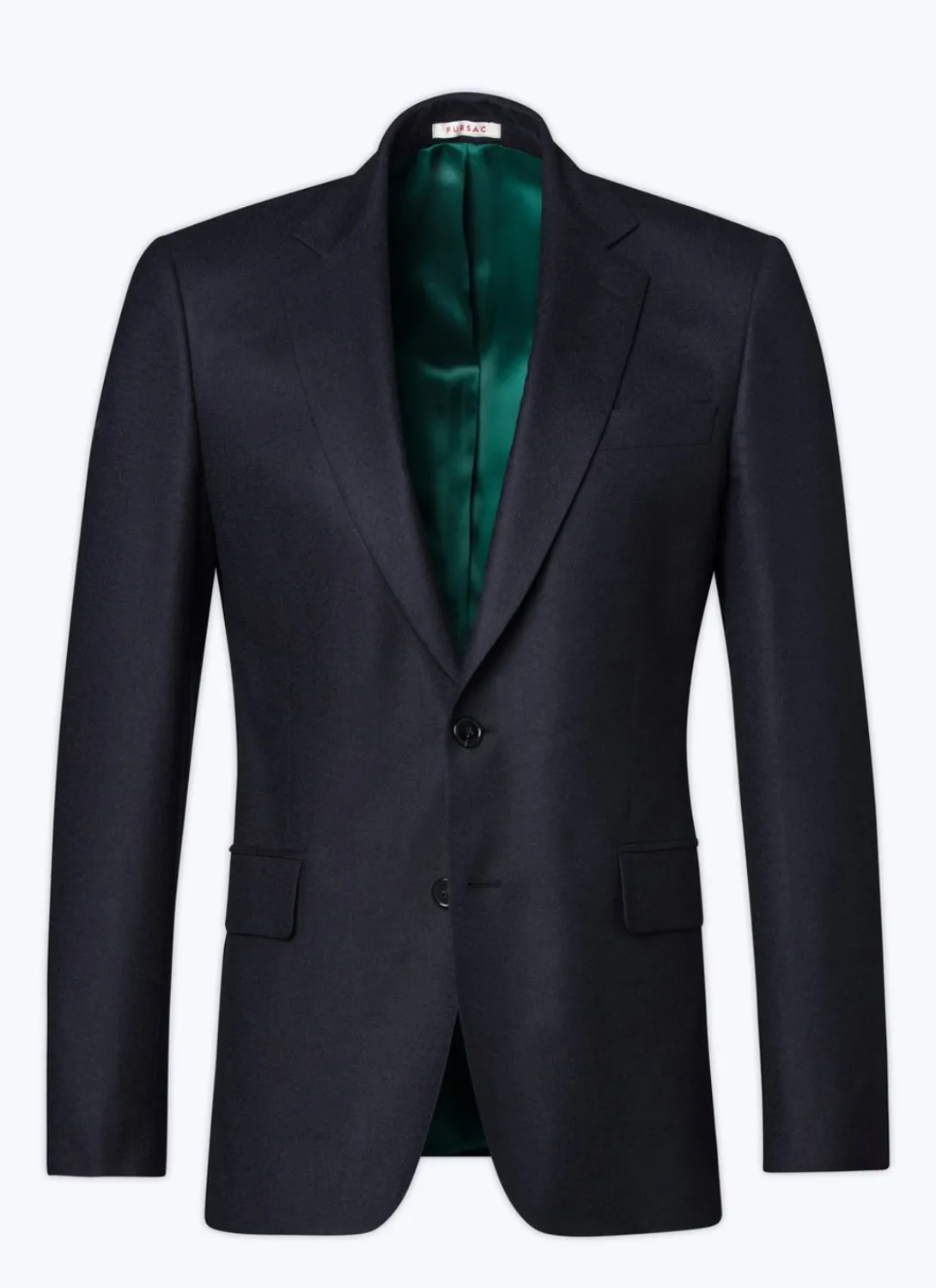 Fursac Wool Flannel Jacket Navy Blue Best Sale