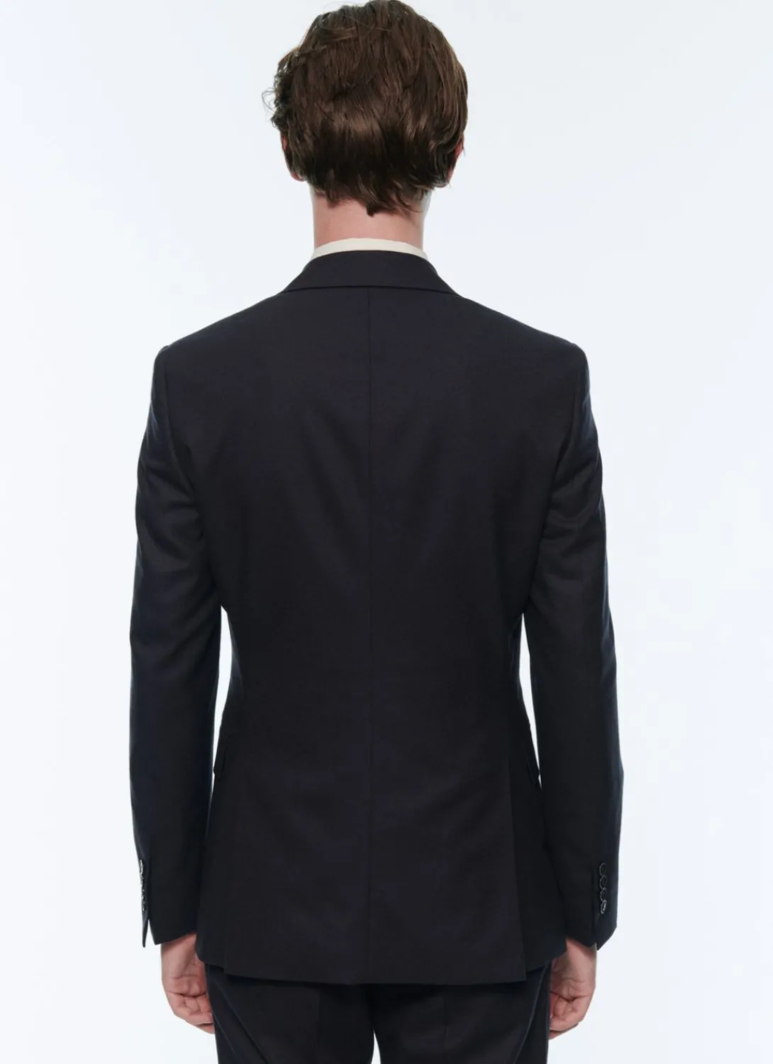 Fursac Wool Flannel Si Navy Blue Fashion