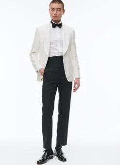 Fursac Wool, Mohair And Silk Tuxedo Ecru Cheap
