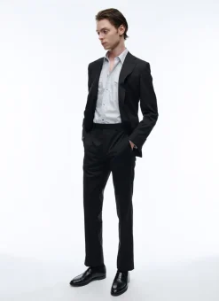 Fursac Wool Serge Large Jacket Black Store